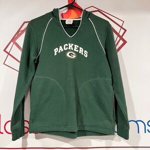 Women's NFL Brand For Her Green Bay Packers Hooded Sweatshirt Size S